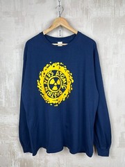 Ned’s Atomic Dustbin Rock Band Vintage Long Sleeve T-shirt Size XL Navy Blue