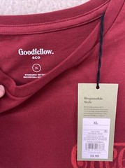 Goodfellow & C Red Men’s T Shirt “Cheers” Short Sleeve NEW w/Tags Size X-Large