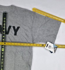 Soffe US Navy T-Shirt Size-Large Grey Crew Neck Basic