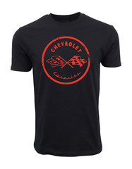 CHEVROLT CORVETT RETRO LOGO T SHIRT