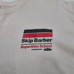 Vintage Skip Barber Superbike School Shirt Men’s XL White Short Sleeve KTM USED