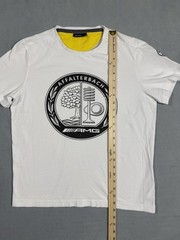 Mercedes AMG Official Affalterbach #35 T-Shirt Men Medium White Organic Cotton