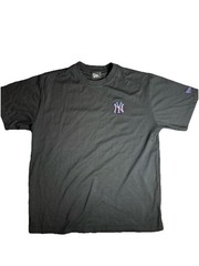 New Era MLB New York Yankees Black Embroidered Graphic T-Shirt Size L Baseball