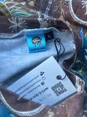 Earth & Skye The Vibe Collective Art to Wear Men’s Bohemian T-Shirt Size LG NWT