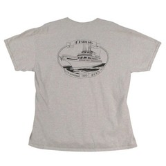 Gildan Mens Carolina Princess Fishing Morehead NC 2015 Graphic T-Shirt Gray XL