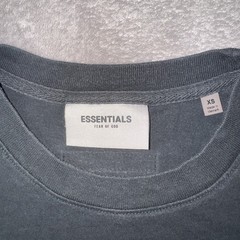 FOG Essentials Boxy T-Shirt Unisex XS Stretch Limo Black 125SP202000F SS20
