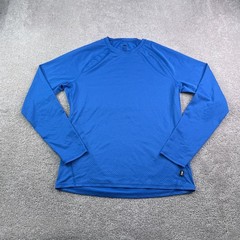 REI Co op Shirt Mens Medium Blue Lightweight Base Layer Long Sleeve Hiking Tee