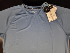 Kenneth Cole Men’s The Tech Pocket S/S Active Shirt Heather Orange NWT Sz M,XL