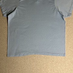 Vintage 60’s/70’s Plain Baby Blue 50/50 Cotton Poly Blend T-Shirt XL Blank