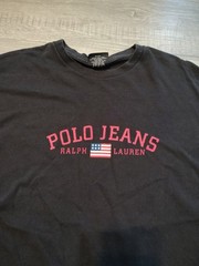 Vintage Y2K Ralph Lauren Polo Jeans Company RL USA Flag T Shirt Men’s XL Preppy