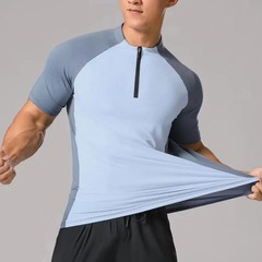 2024 Mens Fitness Yoga Training Tshirts Gym Workout Compression Sweatshirt for R