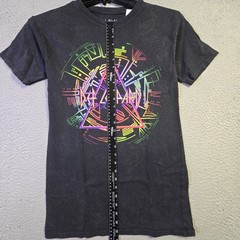 DEF LEPPARD SHIRT Mens Small Black Tie Dye CASUAL METAL Rock Music Concert NWT