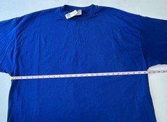 NOS Vintage 90s PLUMA Heavyweight 100% Cotton Blue Long Sleeve T Shirt XXL USA