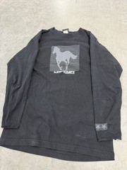 Rare 2000 Deftones Black Long Sleeve white pony Graphic Shirt Rock Band Tee