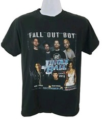 Fall Out Boy Jingle Ball 2015 Tour Shirt Medium Double Sided Concert Band Tee