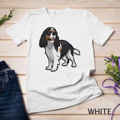 2025/Cute Tri-Color Cavalier King Charles Spaniel Premium Unisex T-shirt