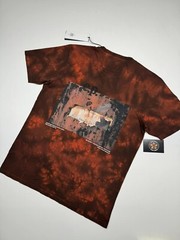 BNWT CP Company Jersey 24/1 T-Shirt in red/ black tie dye. XS. / P2P 19”