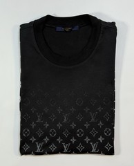 Louis Vuitton Monogram Gradient T-Shirt Black White Size M Italy #6