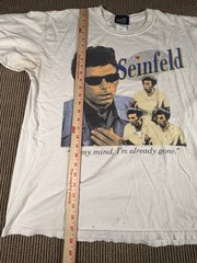 Vintage Seinfeld Kramer T-Shirt Size XL Distressed Stained In My Mind Gone