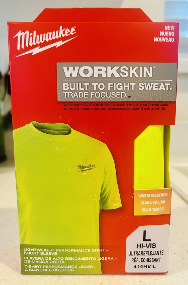 Milwaukee Workskin Lightweight Performance Shirt – Short Sleeve Hi Vis Yellow