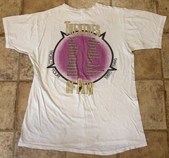 true vintage 80s MOTLEY CRUE theatre of pain ROCK TOUR T SHIRT soft ULTRA RARE