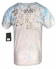 ARCHAIC by AFFLICTION Men’s T-Shirt CASCO Eagle White Tattoo Biker S-4XL $40 NW