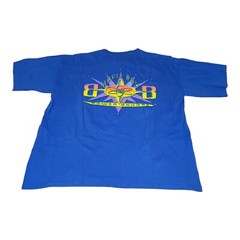 Vintage 90S Bugle Boy Power Source Atomic Graphic T-Shirt Men’s XL Blue USA