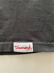 Diamond Supply Company T-Shirt Logo Medium Gray Skate Distressed Gem