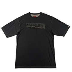 Vtg Mecca USA Style Scienz Scine Day One T Shirt Size 3XL Black Y2K Embroidered