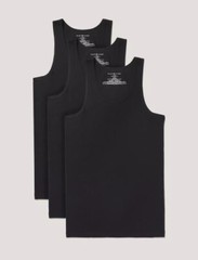 3 TOMMY HILFIGER COTTON BLACK GRAY WHITE RIBBED TANK TOP S M L XL XXL T-SHIRTS