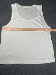 J.Crew White Slub Cotton Tank Top XL