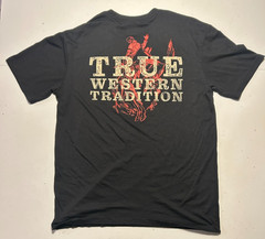 Pendleton Whisky Black T Shirt Size M Cowboy Horse Graphic District Perfect Tri
