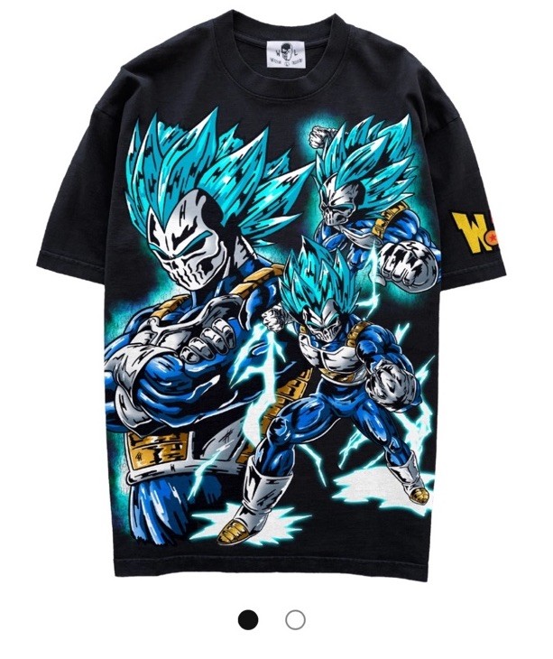 Warren Lotas X Dragon Ball Z Dbz Super Sayian God Vegeta T Shirt Large New