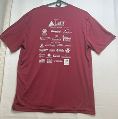 Alleson Athletic Portland Twilight Run shirt adult XL short sleeve burgundy red