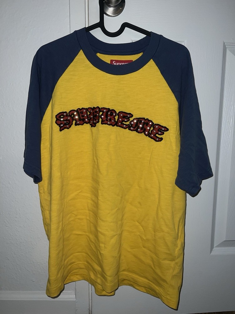 Supreme Rhinestone Raglan SS Top Size Small