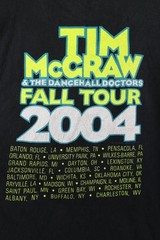 Vintage Y2K 2004 Mens XL Faded Tim McGraw & The Dancehall Doctors Band T-Shirt