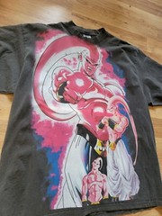 MAJIN BUU DRAGON BALL Z ON A SHAKA HEAVYWEIGHT GARMET DYED T SHIRT “MODERN”