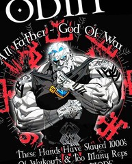 Iron Gods Valhalla Series Odin Gym Shirt, Gym Outfit, Pump Cover, Gym Shirt