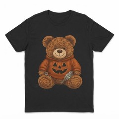 Halloween Teddy Bear Shirt Pumpkin Shirt Fall Spooky Season T-Shirt