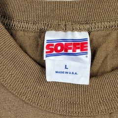 Soffe 2 Pack Military T-Shirt Mens Large Brown Cotton Blend Made in USA Tactical
