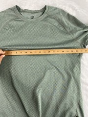 REI Base Layer Thermal Top Men Sz L Green Long Sleeve Layering T-shirt Skiing