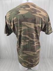 Vintage Camo T-shirt Camouflage Military Thin Army Front Pocket XL USA