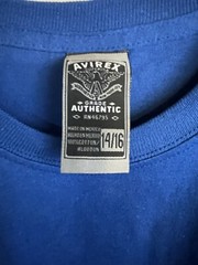 Avirex T-Shirt Youth 14/16 Blue with Front Logo Short Sleeve NWT