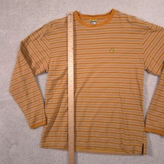 The North Face Shirt Mens Medium Orange Stripe A5 Series Long Sleeve Tee