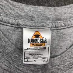 Vintage Military Shirt Mens Large Gray Airplane WWII 90s Diamond Star Corsair