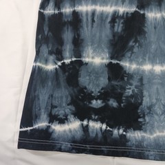Striped Tie Dye T Shirt Unisex Adult 3XL Black White Gildan Softstyle Cotton New