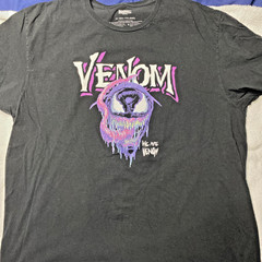 Venom Marvel Vintage Graphic Tee – Men’s XXL Black Supervillain Comics Movie Y2K