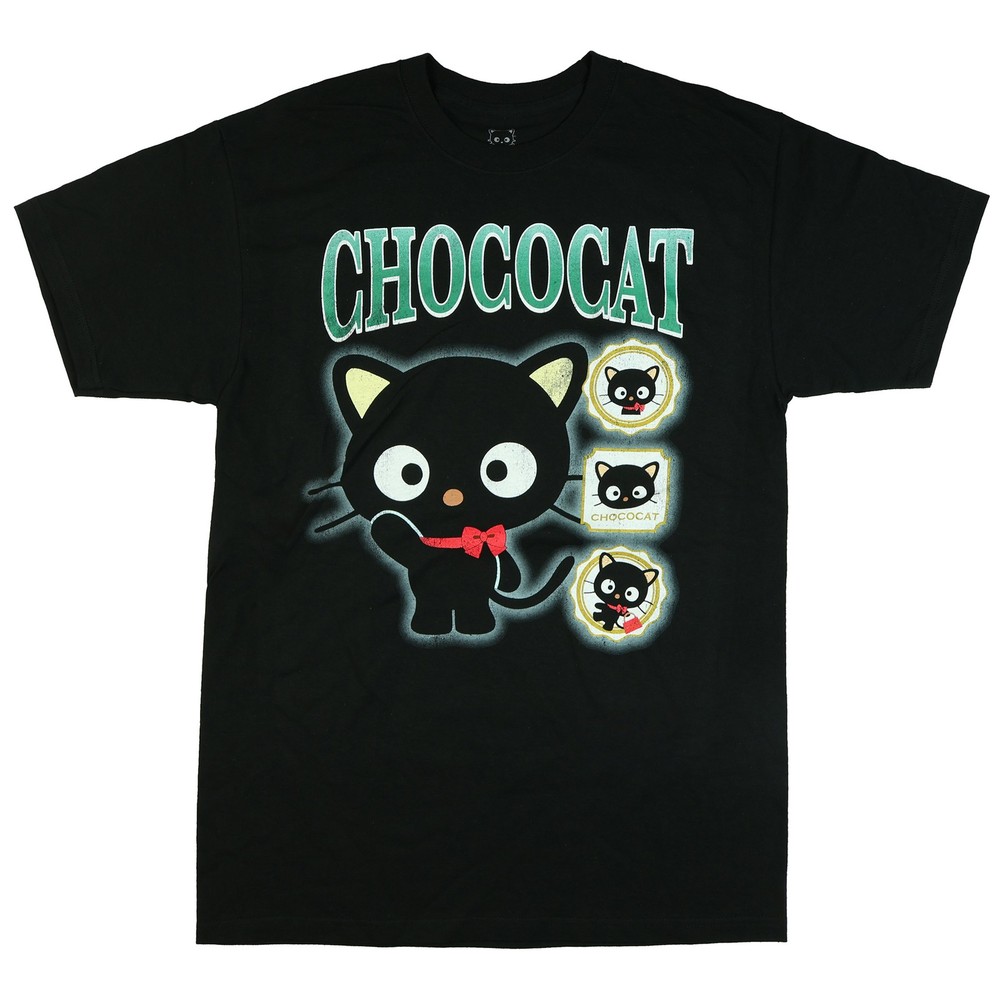 Sanrio Hello Kitty Shirt Men’s Chococat Waving Short Sleeve Graphic Tee