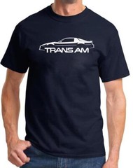 1982-92 Pontiac Trans Am Firebird Classic Outline Design Tshirt NEW COLORS