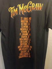 Tim McGraw Official Concert Shirt Size Medium Collectible